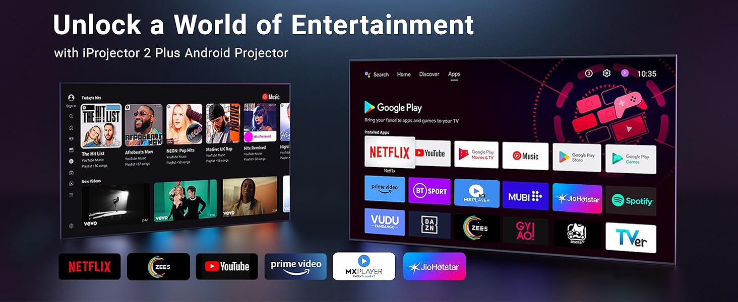 projector, HD projector, smart projector, android projector, portable projector, Full HD projector