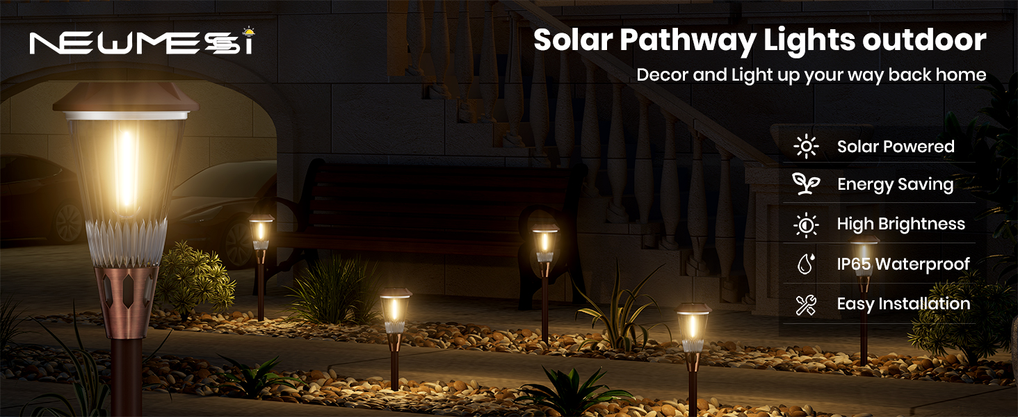 solar pathway lights outdoor