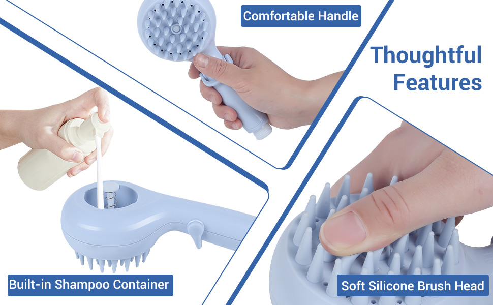 NESOVI Pet Shower Head Attachment Dog Sprayer with Shampoo