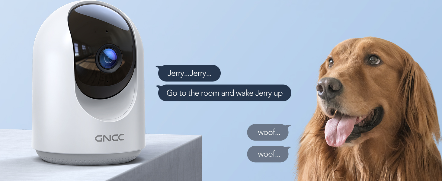 GNCC Dog Camera Puppy Camera, Pet Camera, 1080P WiFi Baby Monitor