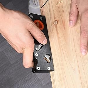 Chamfer Plane for Wood - Edge Corner Flattening Tool with Auxiliary Locator, Woodworking Hand Planer for Quick Edge Planing and radian Corner Plane Trimming (Black) 25 3