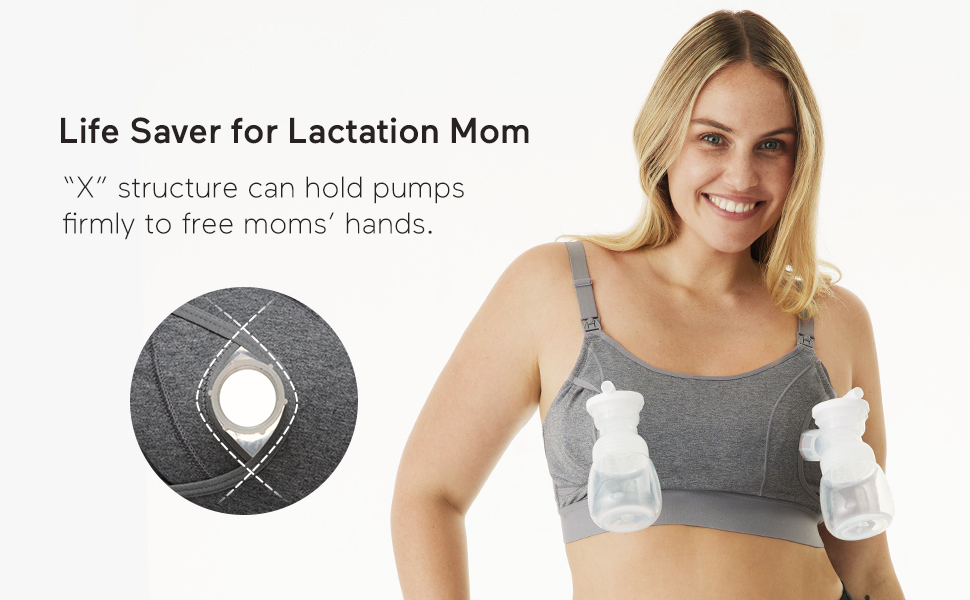 Upgraded Hands Free Pumping Bra, Momcozy BreastPumps