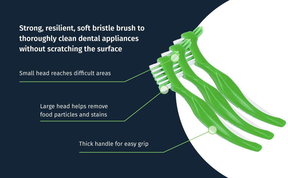 TCS Fresh Dental Appliance Cleaning Soft Bristle