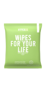 HyperGo Full-Body Rinse-Free Wipes Cucumber
