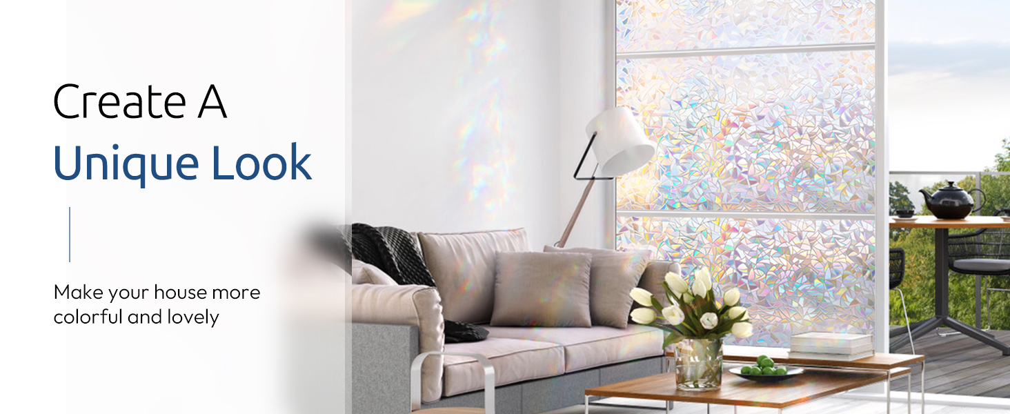 Text reads 'Create A Unique Look'. Interior design mockups showing customizable wall spaces with decorative elements