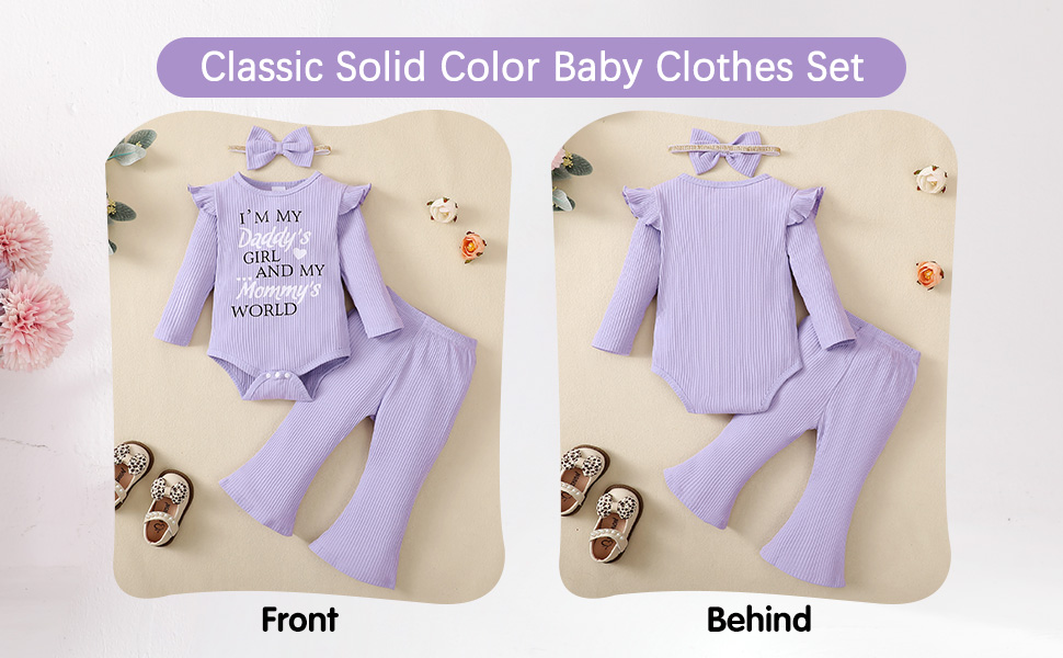 i'm my daddy's girl and my mommy's world baby romper set