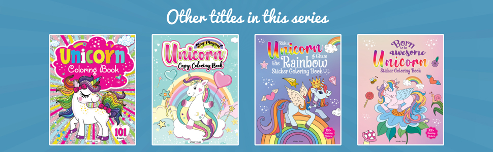 I Believe In Unicorn Copy Coloring Book: Fun Activity Books For Children