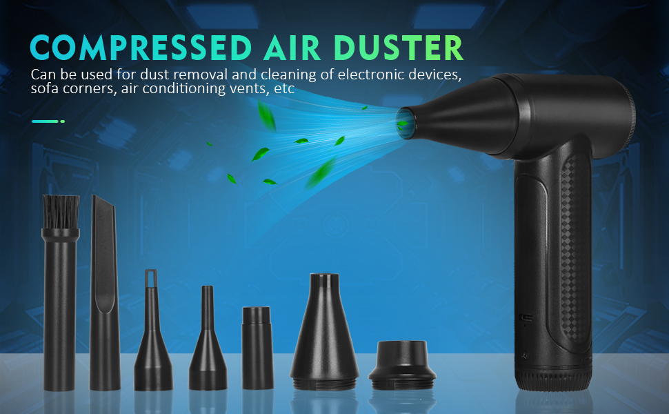 Brushless Compressed Air Duster,150000 RPM Electric Air