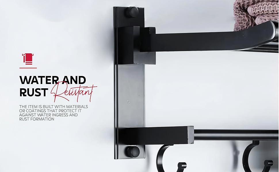 bathroom racks and shelves