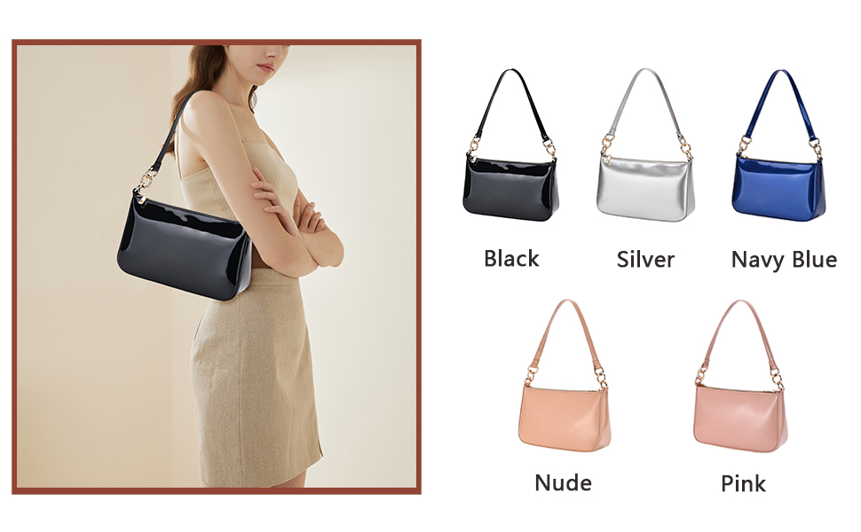ミュージシャン buddix Mini Shoulder Bag FANTASTICS GAYI URBAN Glossy Faux Patent Leather Shoulder Bag for Women