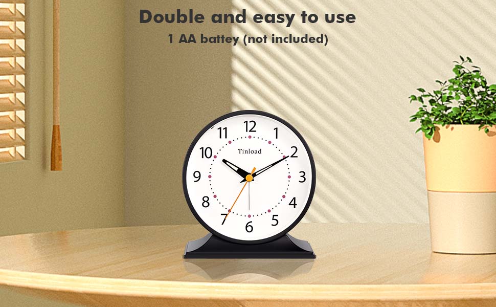 4.5" Antique Retro Analog Alarm Clock, S... 23 6