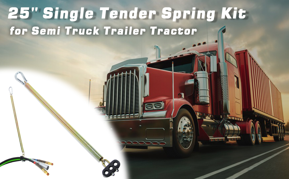 GREPSPUD 25" Single Tender Spring Kit Heavy Duty Spring for