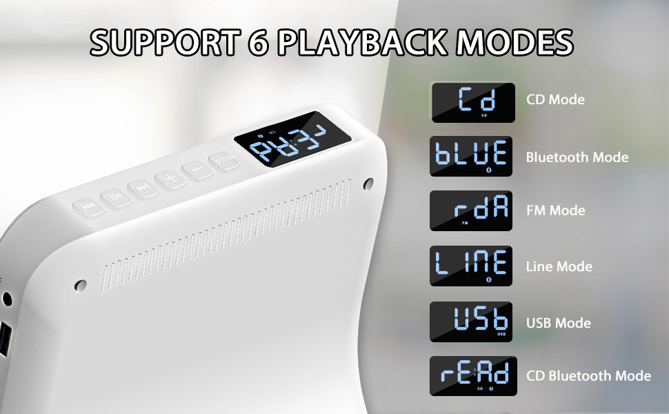 4000mAh Rechargeable Portable CD PlayerKpop Music Player
