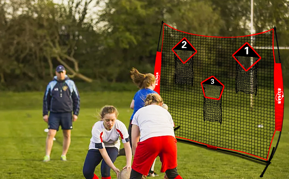 Kapler Football Throwing Net QB Football Net for