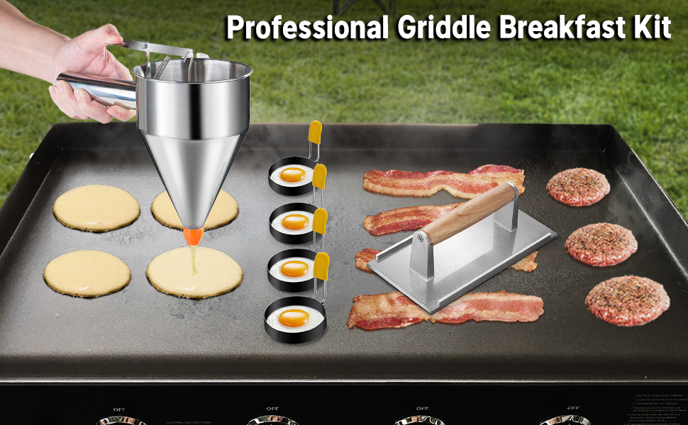 7 Pcs Griddle Breakfast Kit for Blackstone Pancake