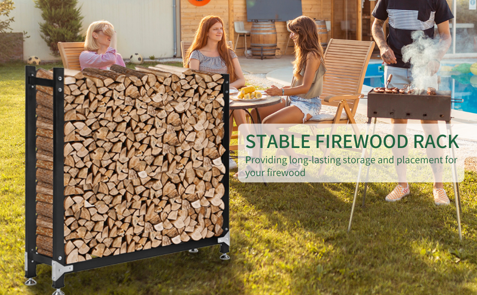 Outdoor Firewood Rack