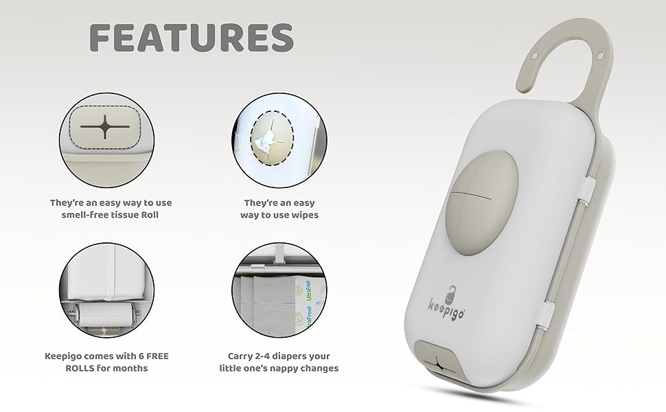Baby Wipe Holder, Silicone Diaper