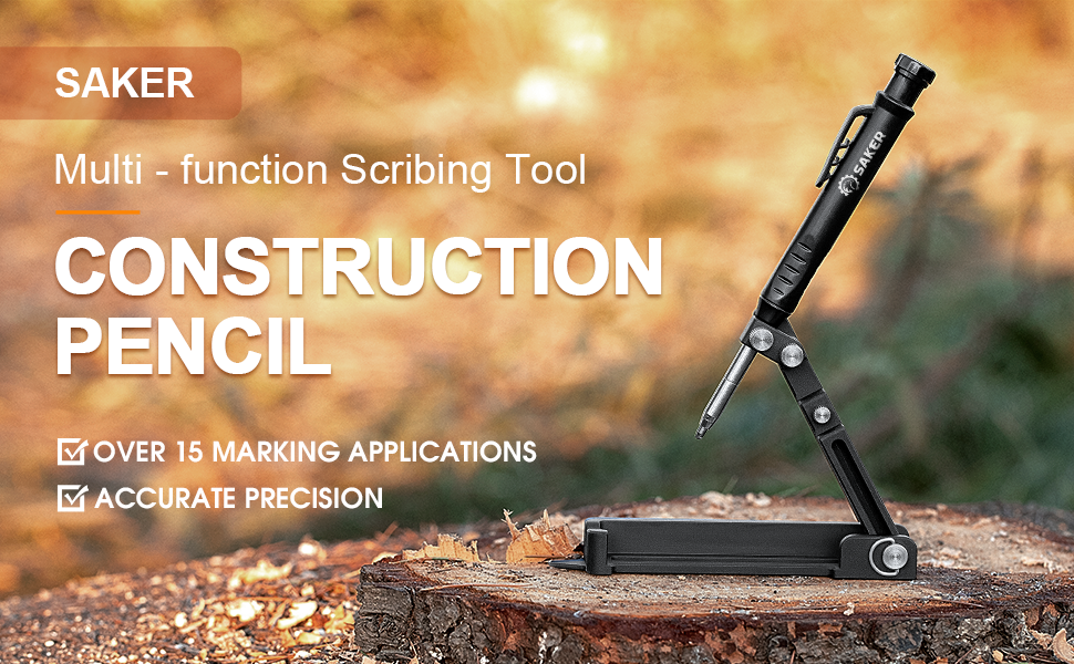 Saker Multifunction Scribing Tool Construction Pencil Aluminum Alloy Scribe Tool with Deep