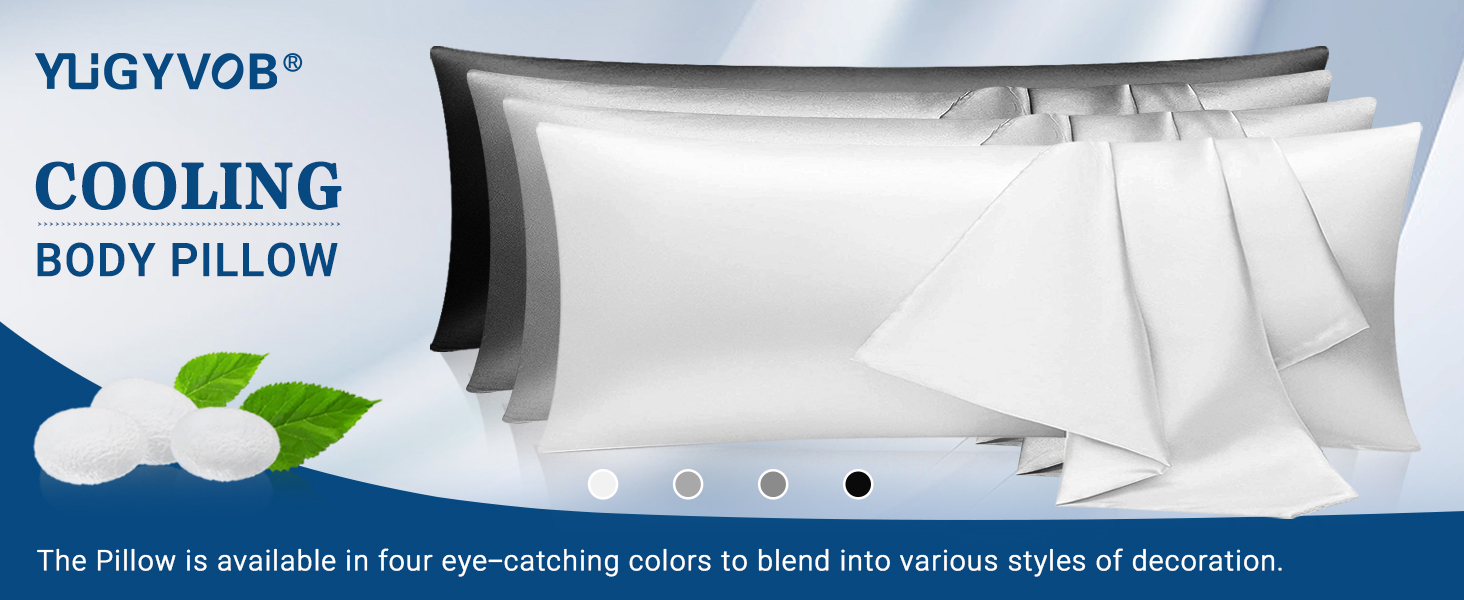 YUGYVOB Body Pillow for Adults Satin Stripe Full Body Pillow Long