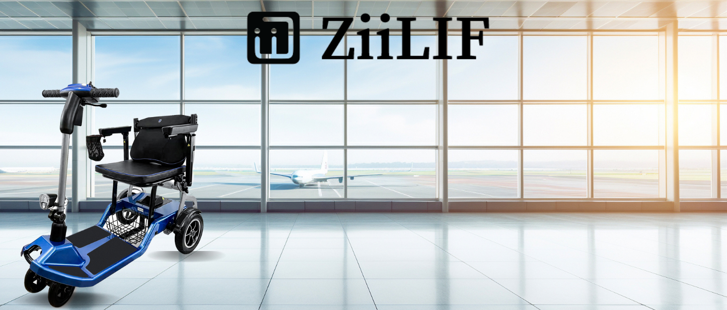 ZiiLIF Foldable Lightweight Mobility Scooter for Seniors Travel