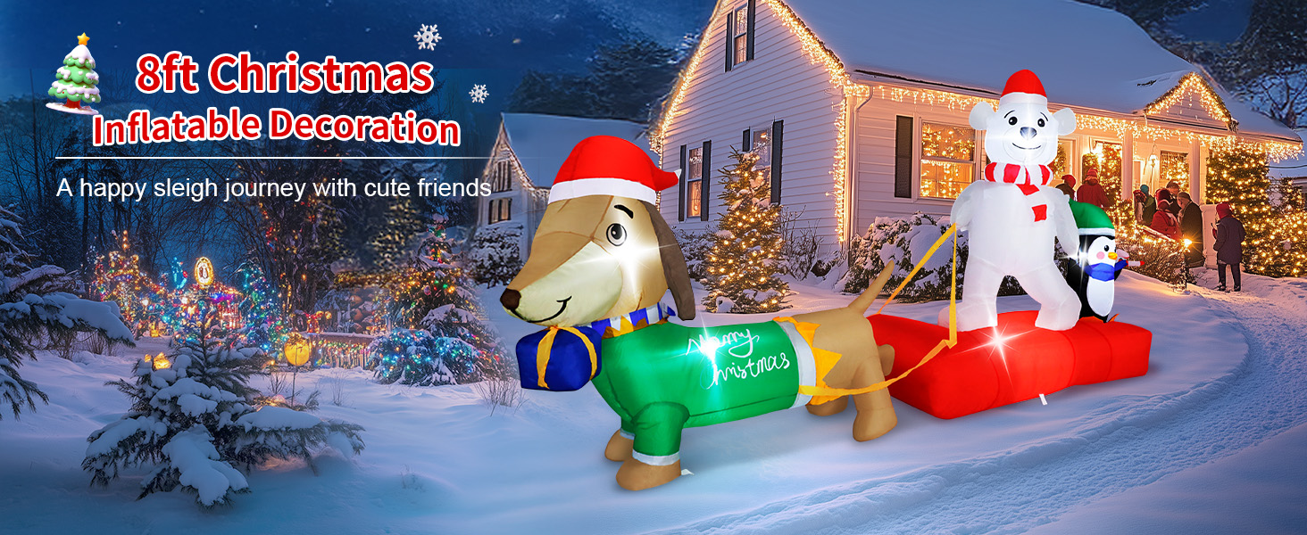 christmas inflatable outdoor decoration blow up santa claus for yard decor