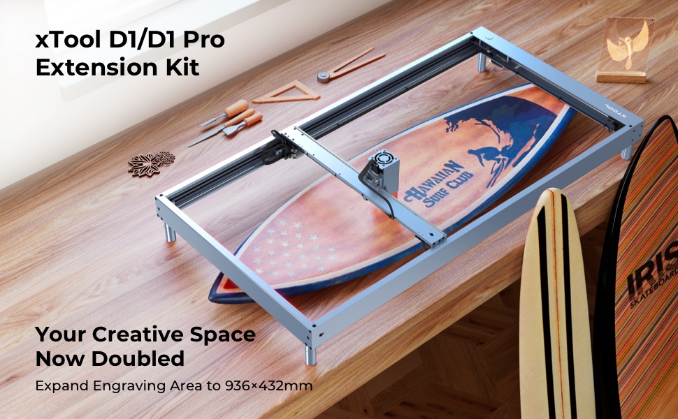 xTool D1 Pro Extension Kit, Laser Engraver Accessories, Expand The