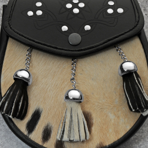 Tassel Cowhide Sporran Detailing