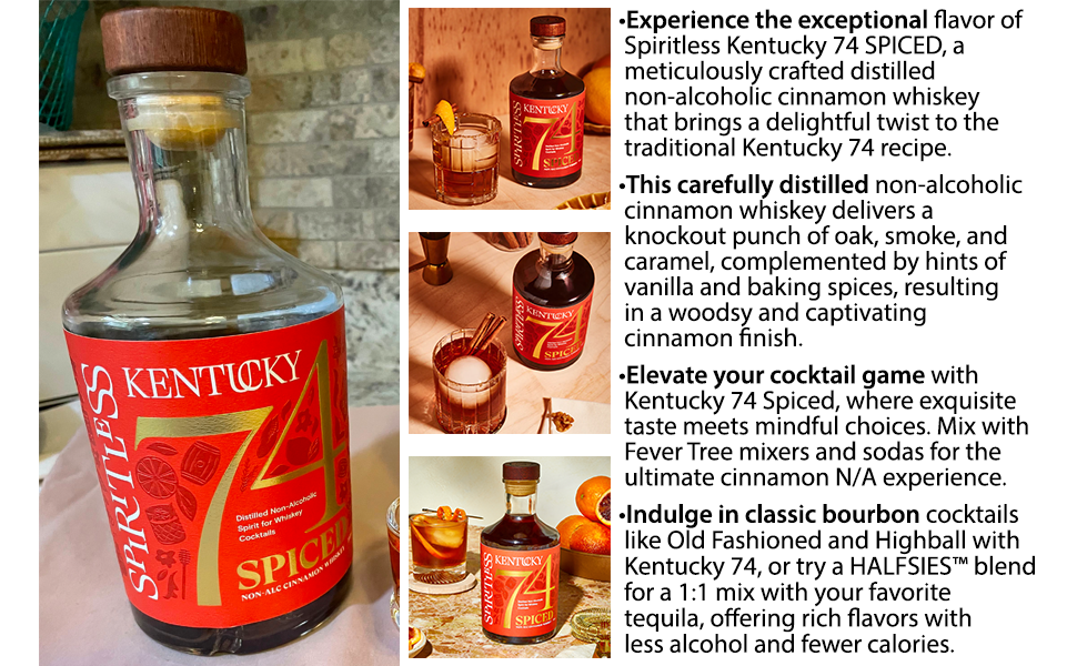 Spiritless Kentucky 74 Spiced Distilled NonAlcoholic