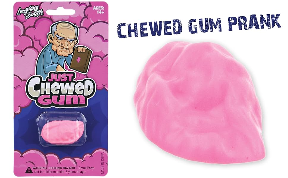 Laughing Smith Chewed Gum Prank Fake Trick Bubble Gum Gag
