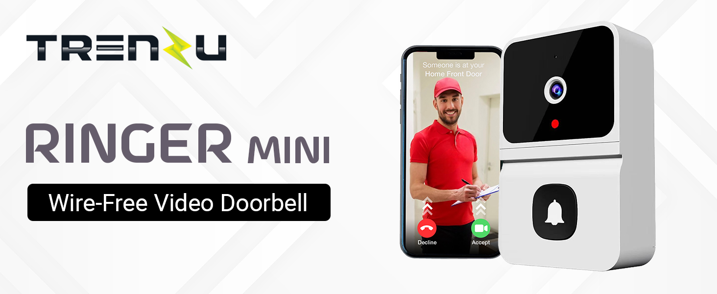 Ringer Mini Wire-FREE Video Doorbell