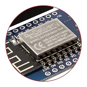 AZDelivery 3 x D1 Mini NodeMcu mit ESP8266-12F WLAN Module CH340G Lua ...