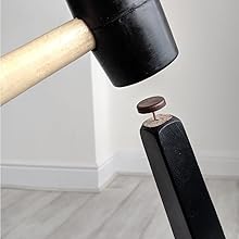 Nail-on Nylon Furniture Gliders Fitting Guide