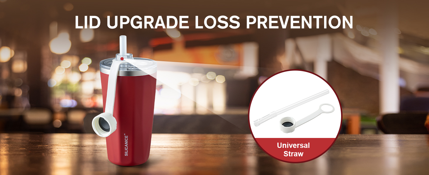 Silicanice new design of lid and straw
