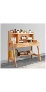 Kids Table with Drawer &amp; Bookshelf