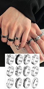 Fidget Rings Set for Gift