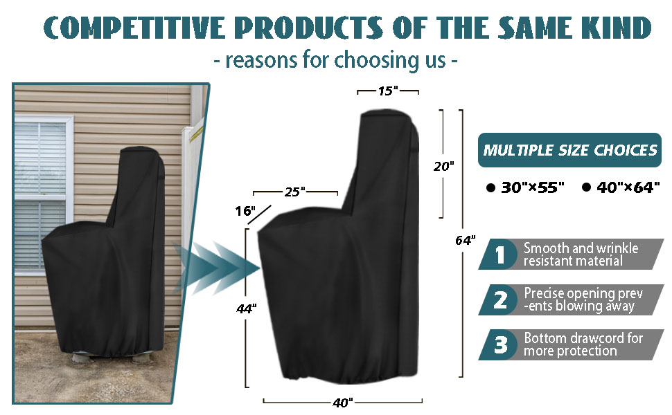 Iceberg Elf Outdoor Water Softener Cover Waterproof,(55" H