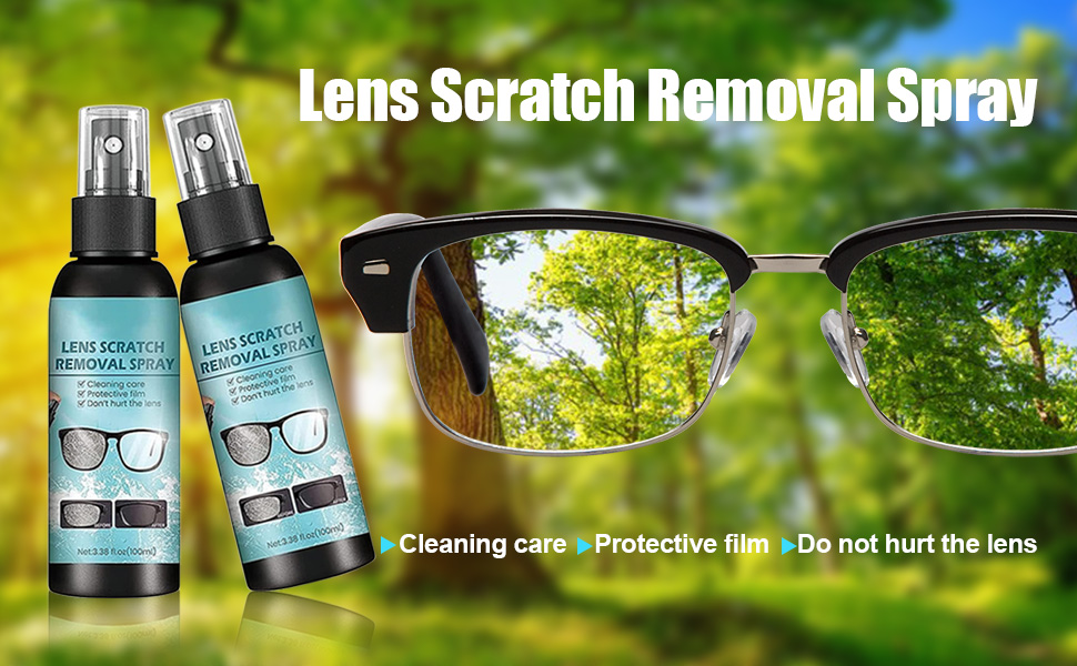 2pcsLens Scratch Removal Spray,eyeglass scratch remover