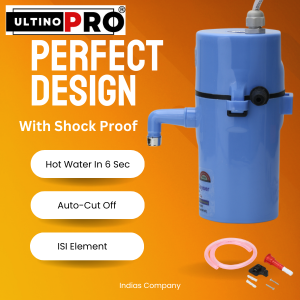 Instant Heating: Provides hot water within seconds, eliminating the need for pre-heating.