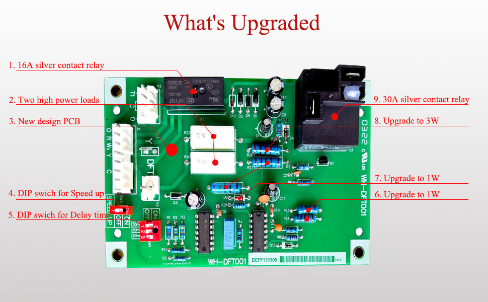 Upgraded Defrost Control Board Replaces HK32EA001