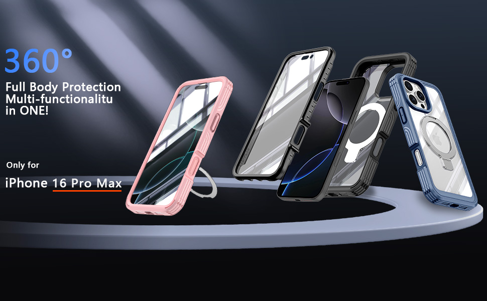 vGolvin for iPhone 16 Pro Max Case with Invisible