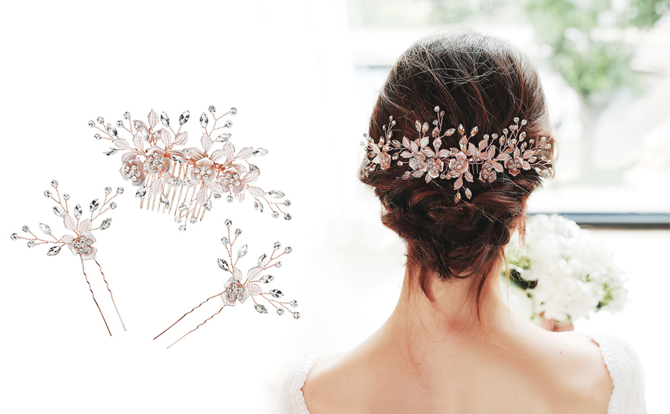 Rose Gold Hair Comb