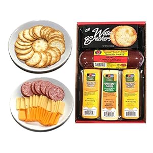 Wisconsin Cheese, Crackers and Sausage Gift Box