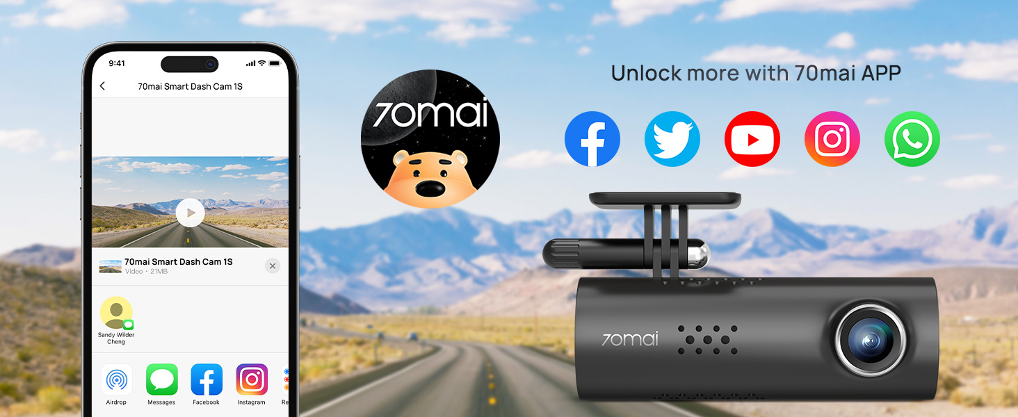 Unlock more with 70mai APP