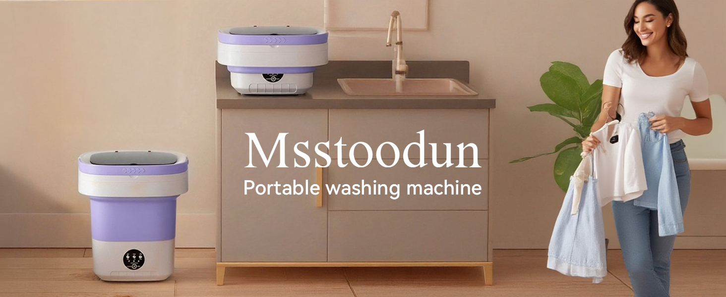 Portable Washing Machine,16L Small Washer with Spin Drainage Basket, 3 Modes Deep Cleaning Suitable for Underwear, Socks, Baby Clothes, Foldable Design Ideal for Apartments, Hotels, RV 20 Portable Washing Machine