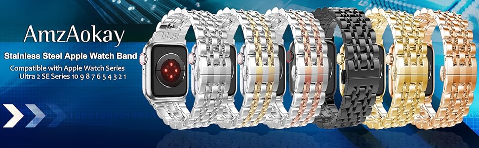Amazon.com: AmzAokay Stainless Steel Band Compatible with