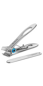 Wide opening nail clipper