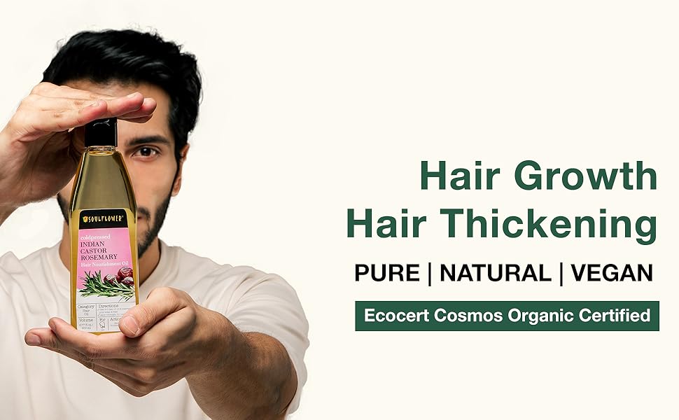 castor rosemary hair oil