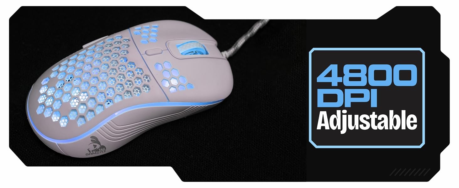 4800 DPI Adjustable gaming mouse