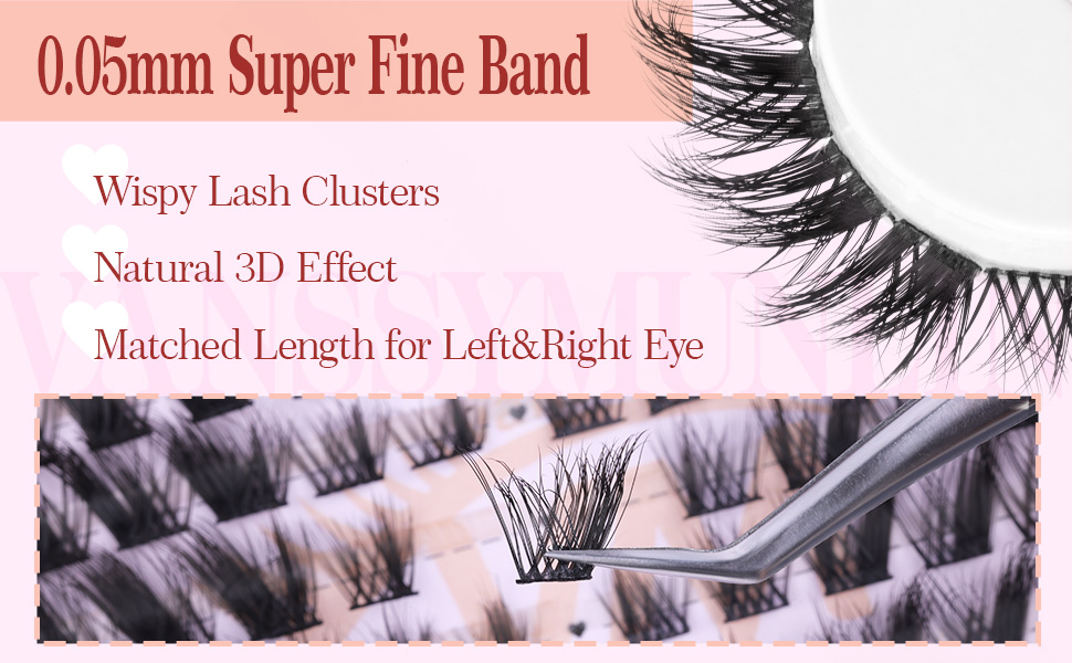 Amazon.com: Cat Eye Lash Clusters Wispy Cluster Eyelash Extensions ...