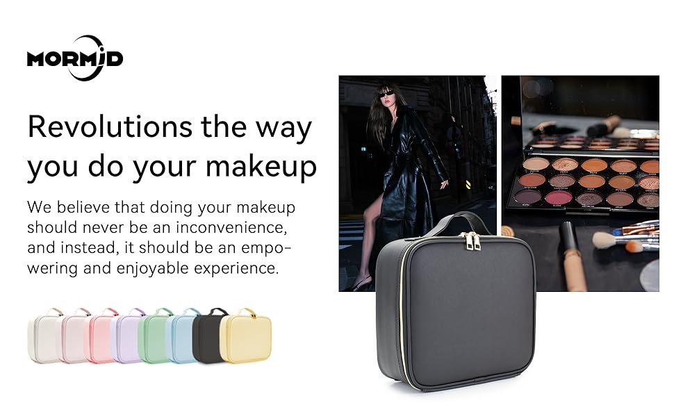 travel makeup bag with led mirror